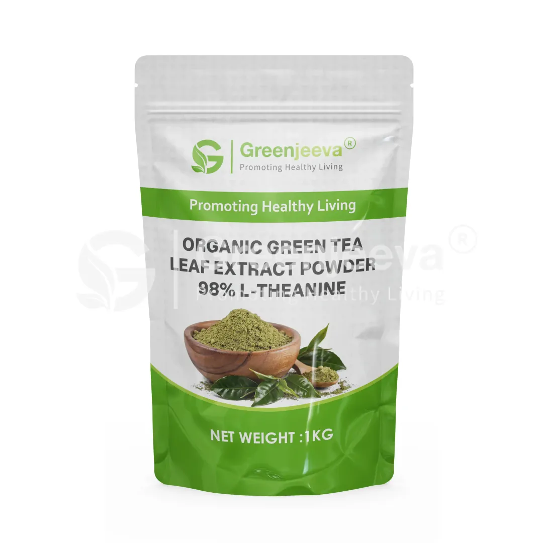 Organic Green Tea Leaf Extract Powder 98 L-Theanine Pouch Organic Green Tea Leaf Extract Powder 98 L-Theanine Pouch